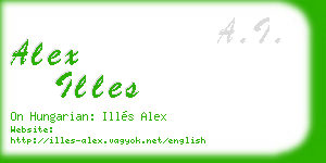 alex illes business card